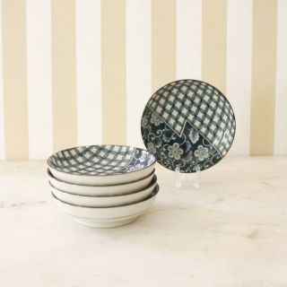Set Of 5 Japanese Porcelain Dishes / Plates