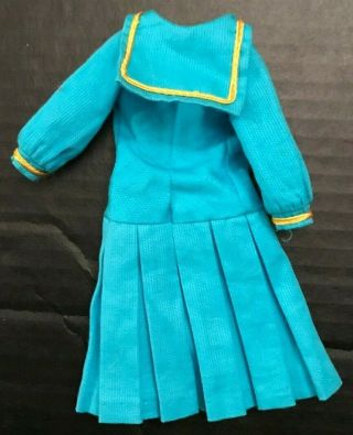 Rare Vintage 1960 ' s Mattel Barbie Sea Worthy 1872 Blue Sailor Dress 2