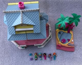 Bluebird Polly Pocket Pop Up Party Mansion Clubhouse Palm Tree 1995 Playsets