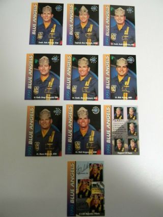 U.  S.  Navy Blue Angels Rare Autographed Collector Cards For 1994