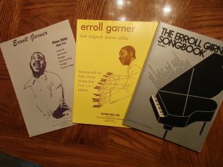 Rare Erroll Garner Jazz Piano Solo Transcriptions Sheet Music (3 Folios)