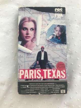 Paris,  Texas Rare Vhs Starring Harry Stanton Natassja Kinski