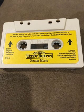 Vintage - The World Of Teddy Ruxpin,  Grunge Music Cassette Tape