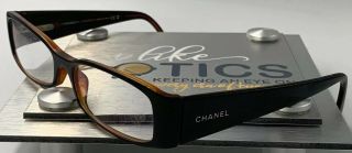 Authentic Rare Vintage Chanel 3102 C.  568 Black/brown Eyeglasses Frames Rx Italy