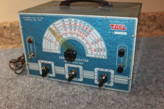 Vintage Eico Audio Generator - Sine And Square Wave - Model 377 Test Rare Blue