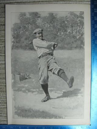 A B Frost " The Duffer " 1904 Drawing Of Wild Swing Of Wana Be Golfer Print