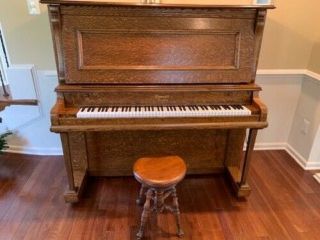 Antique Upright Piano By Everett (made In 1885)