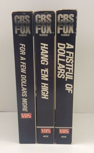 Clint Eastwood VHS Movies Rare CBS FOX VHS Videocassette Videotape 3