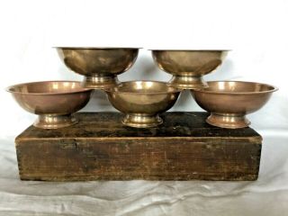 Vintage/antique Brass & Copper Samovar Drip Bowls 5 Available
