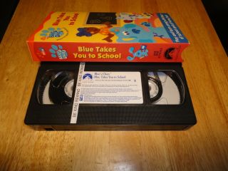 Blues Clues - Blue Takes You To School (VHS,  2003) Blue ' s Kids Animated Rare 3