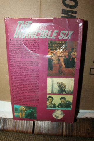 Vintage The Incredible Six VHS Big Box Elke Sommer Curt Jurgens Rare 2
