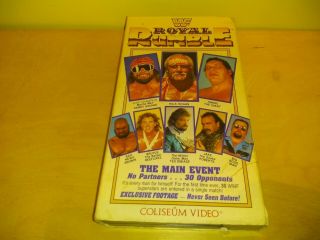 Wwf Royal Rumble 1989 Vhs Coliseum Video Rare Wrestling Wwe Wcw