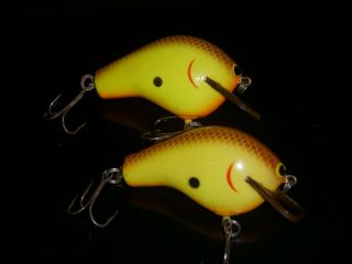 Bagley Fishing Lures (2) All Brass Bb2 Crankbaits