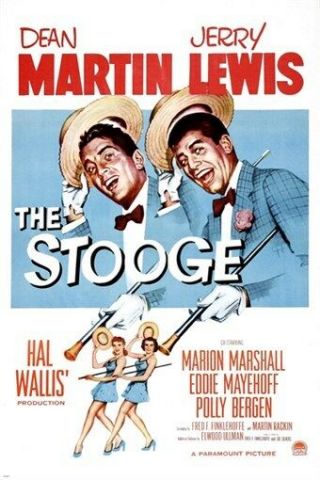 The Stooge Vintage Movie Poster Jerry Lewis Dean Martin Polly Bergen 24x36
