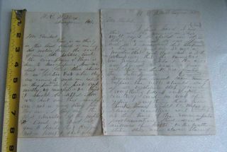 2 Antique Handwritten Diary To President From William Willcox,  Smyrna,  Ny