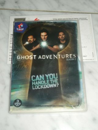 Ghost Adventures: Season 2 (dvd,  2010,  3 - Disc Set Travel Channel Rare Oop