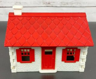 Bachmann Hp - 9 O Scale Plasticville Cape Cod House Red Roof And Trim Vintage Rare