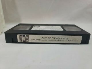Act Of Vengeance AKA Rape Squad VHS Rare OOP Horror Exploitation 3