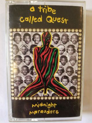 Rare A Tribe Called Quest Midnight Marauders 93 Rap Cassette Tape Vg,