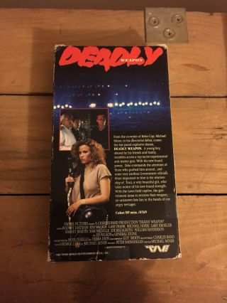 Deadly Weapon VHS Rodney Eastman autograph RARE PSA 2