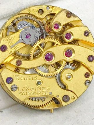 Vintage Longines Watch Mechanical Movement Only Swiss Made 17 Jewels 8.  28 Joblot