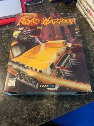 Road Warrior By Gametek - Vintage Pc Cd - Rom Game - Rare Complete Big Retail Box