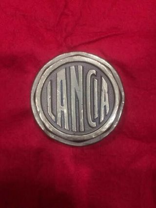 Rare Lancia Vintage Screw - On Hubcap