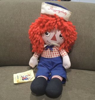 Vintage Applause Raggedy Andy Musical Doll