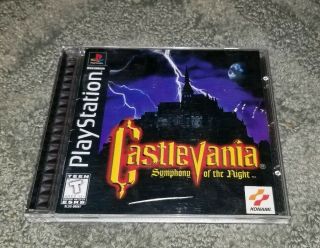 Rare Castlevania Symphony Of The Night (sony Playstation Ps1) Black Label