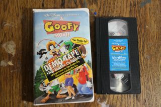 Very Rare Disney A Goofy Movie Demo Screener Vhs Tape Clamshell Cassette