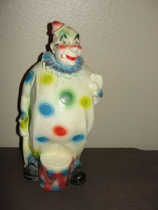 Vintage - Chalkware Clown Bank - Duquesne Statuary Co Rare