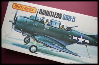 Vintage Rare Matchbox Douglas Douglas Sbd - 5 1/32 Aircraft Model Kit
