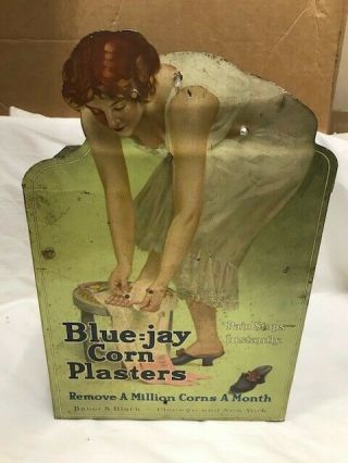 Blue Jay Corn Plasters Vintage/antique Retail Display 3drawer Metal Merchandiser
