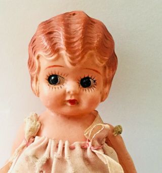 Vintage Rare Celluloid Kewpie Doll With The Butterfly Mark