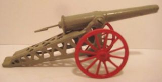 Old Antique Metal Lead Military Cannon W/shooting Mechanism For Toy Soldiers