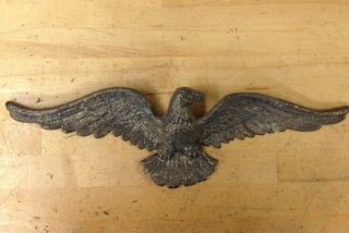 Antique Brass American Bald Eagle Decoration Wall Hanging Usa 19 - 1/4 " Wing Span
