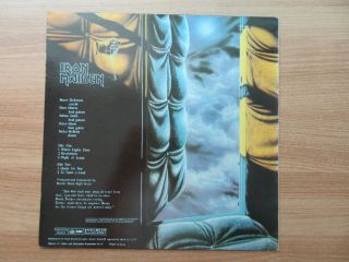 Iron Maiden - Piece Of Mind 5 Tracks 1986 Korea Orig Vinyl LP Rare Sleeve 3