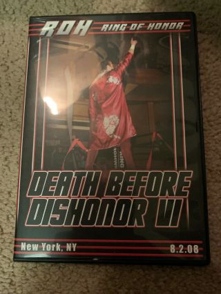 Roh Death Before Dishonor Vi 2008 Dvd,  Ring Of Honor Wwe Daniel Bryan Rare Oop