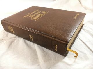 Rare 1977 Nasb American Standard Bible Giant Large Print Hc Imit Leather