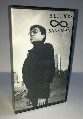 Sane Man Written & Performed By Bill Hicks 1989 Vhs Rare Sacred Cow Productions