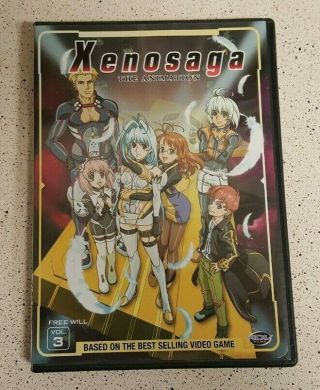 Xenosaga The Animation - Vol.  3 Will (dvd,  2008) Rare Oop Anime R1 Us Adv
