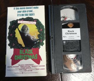 Black Christmas Vhs Horror 1974 Rare Slasher Cult Good Shape