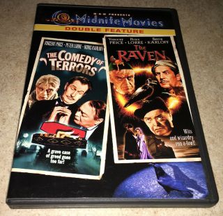The Comedy Of Terrors / The Raven Dvd Rare Oop R1 Midnite Movies Vincent Price