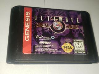 Rare Sega Genesis Game Ultimate Mortal Kombat 3