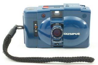 [rare Blue N.  ] Olympus Xa2 35mm Point & Shoot Film Camera From Japan