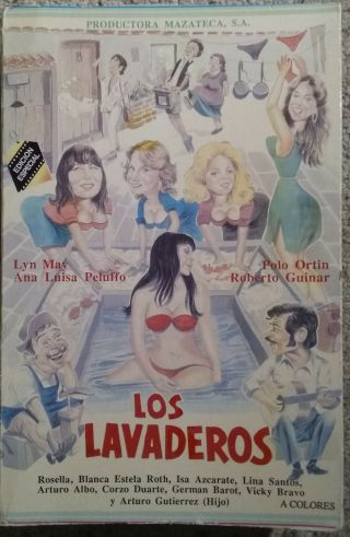 Los Lavaderos (1986) Mexican Sex Comedy,  Lyn May,  Million Dollar Video Vhs Rare