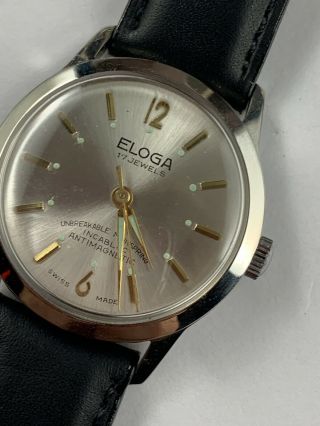 Vintage Eloga Men ' s Wristwatch 3