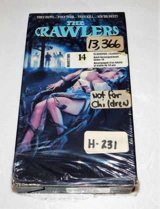 The Crawlers Horror Sov Slasher Rare Oop Vhs Slip Cover
