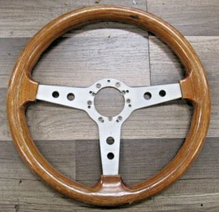 Vintage Grant Momo Wood 13 " Steering Wheel Made In Italy: Rare