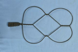Antique Metal Rug Beater Part Only Wall Or Steampunk Art Restoration Repair 8090